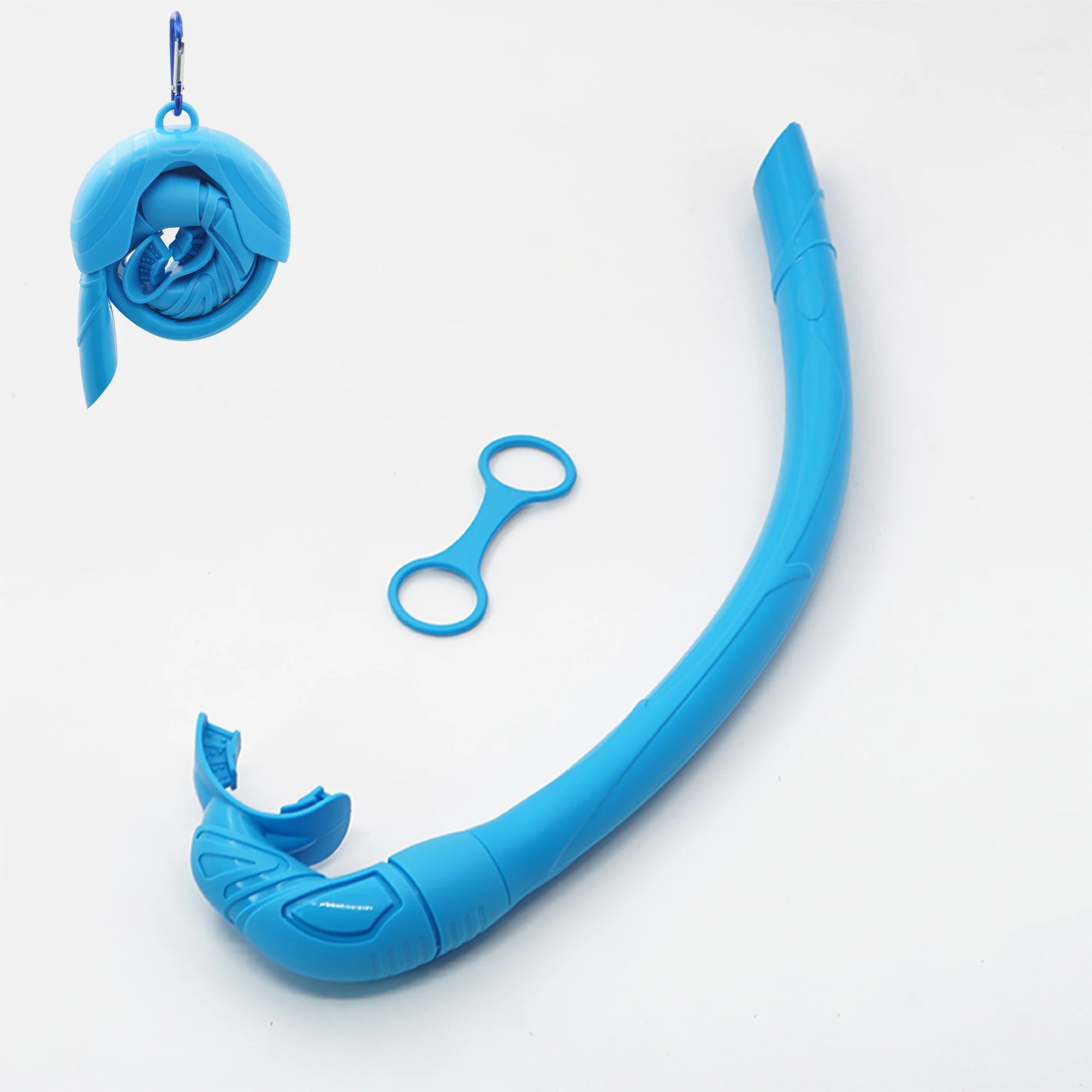 Dropshipping Long Scuba Diving Tube Foldable Wet Freediving Silicone Snorkel for Underwater Sea Swimming Snorkeling Breathing
