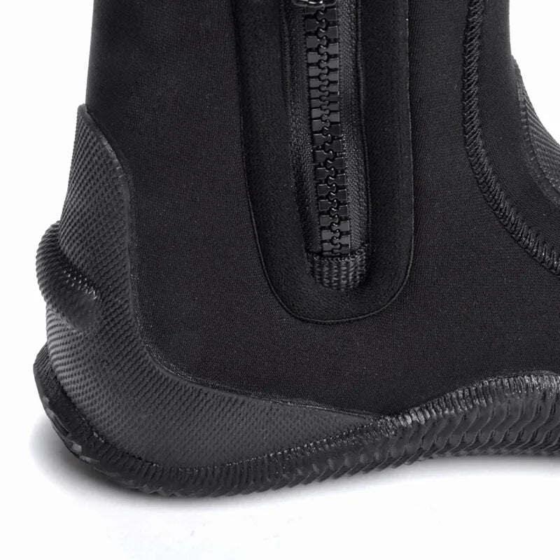 Waterproof 5 mm Boots Neoprene Sports Diving Shoes  Thermal Fleece Inner Lining High Top Ankle Support Dive Boots River Rafting
