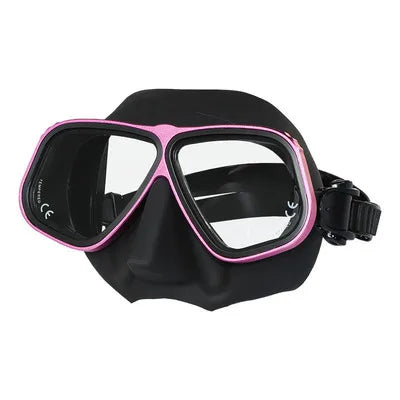 Custom logo Aluminium Alloy Low Volume Free Diving Mask for Spearfishing Freedive