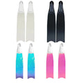 Custom Personalized Pattern Transparent Glass Fiber Durable Pocket Flipper Scuba Freediving Fins Underwater Snorkeling