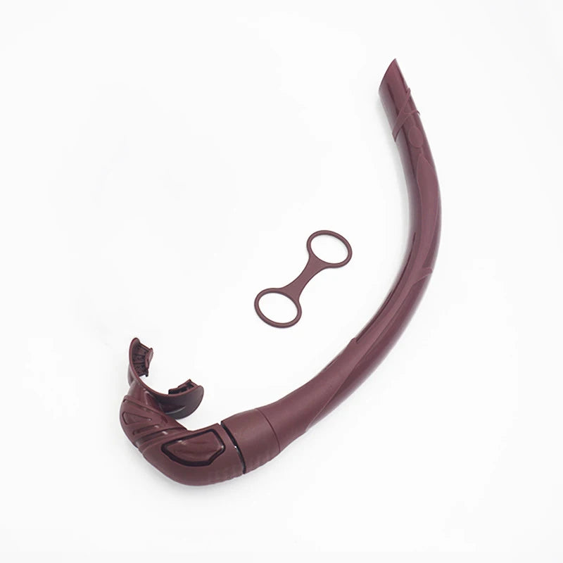 Flexible Foldable Silicone Breathing Long Tube Freediving Snorkel Set for Underwater Sports