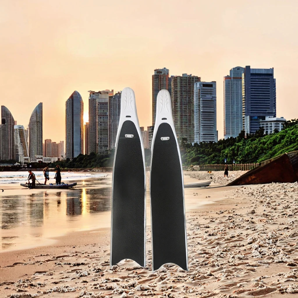 Dropshipping Custom Carbon Fiber Swimming Fins Professional Long Freediving Diving Diving Fins with Unique Patterns Personalized