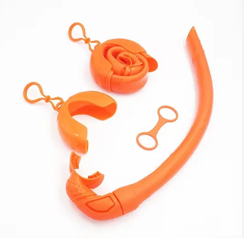 Dropshipping Long Scuba Diving Tube Foldable Wet Freediving Silicone Snorkel for Underwater Sea Swimming Snorkeling Breathing
