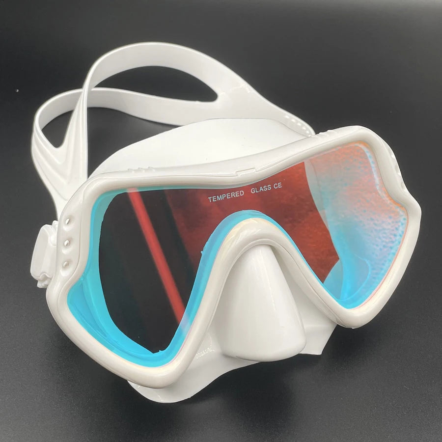 Mirror Color Lens Diving Mask Professional Diving Masks Snorkeling Set Anti-Fog Goggles Glasses Swimming Fishing Pool Equipment
