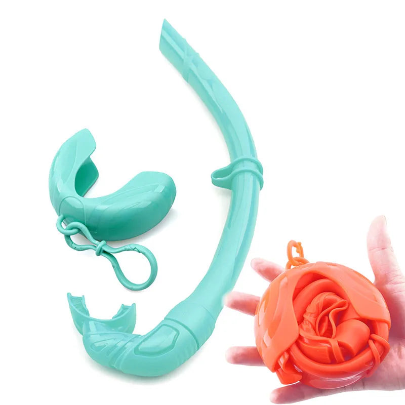 Diving Mask Snorkel Foldable Underwater Freediving Swimming Snorkeling Set Diving Snorkeling