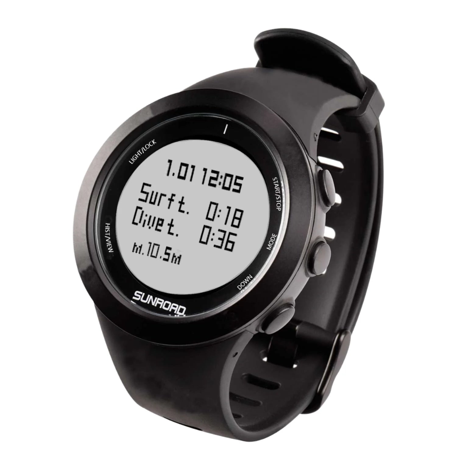 100M Waterproof Free Diving Watch Dive Time Surface Interval For Freediving Spearfishing Durable Silicone Strap Wholesale