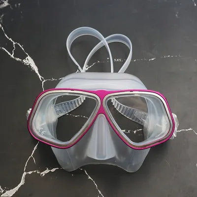 Custom logo Aluminium Alloy Low Volume Free Diving Mask for Spearfishing Freedive