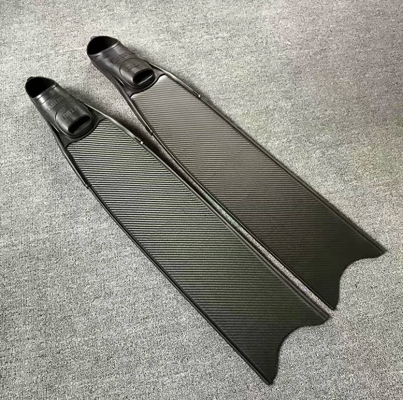 Dropshipping Custom Personalized Pattern Professional Carbon Fiber Long Freediving Carbon Fins for Swimming Diving
