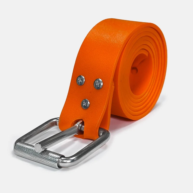 1.5m Quick Release Silicone Dive Weight Belt with 316 Stainless Steel Buckle for Scuba Diving Spearfishing and Freediving