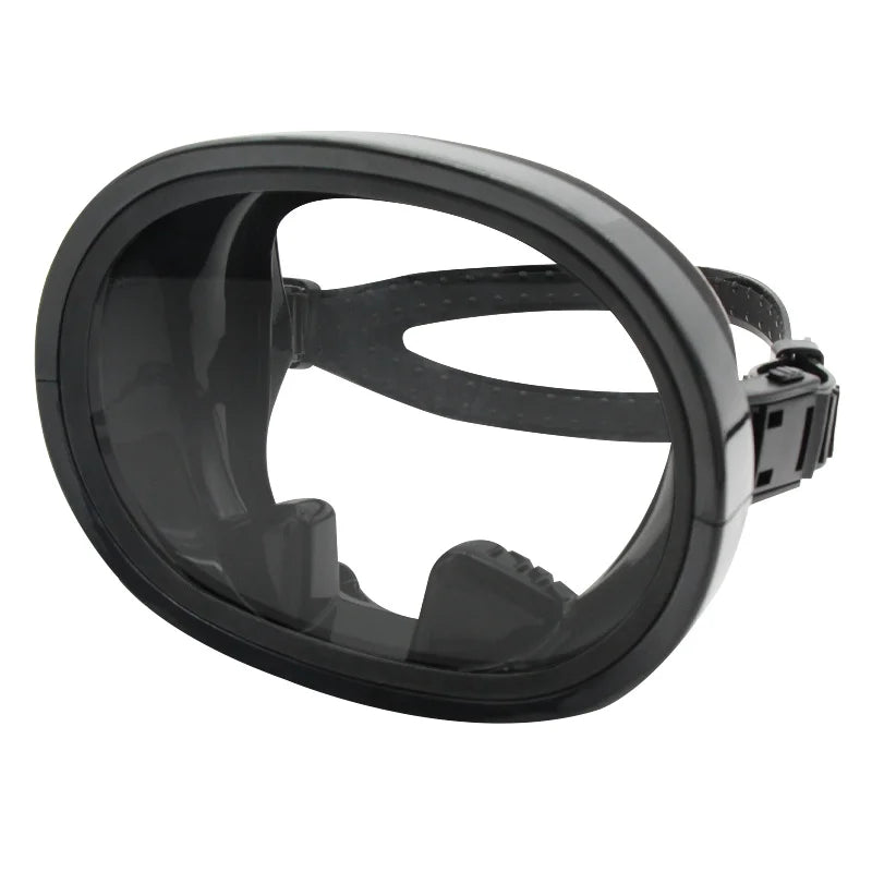 Best Adult Freediving Goggles Silicone Snorkel Mask Scuba Spearfishing Round Oval Shape Diving Mask