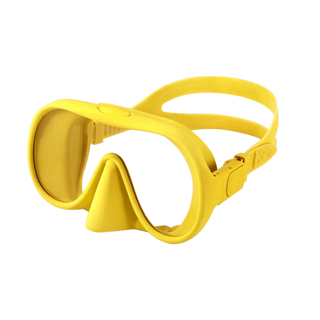 Face Diving Mask Anti-Fog Waterproof HD Monolithic Design Scuba Freediving Snorkeling Tempered Glass Eco-Friendly Deep Diving