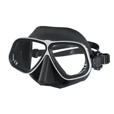 Custom logo Aluminium Alloy Low Volume Free Diving Mask for Spearfishing Freedive