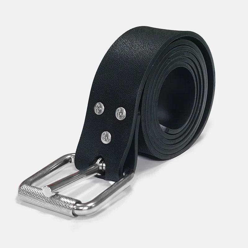 1.5m Quick Release Silicone Dive Weight Belt with 316 Stainless Steel Buckle for Scuba Diving Spearfishing and Freediving