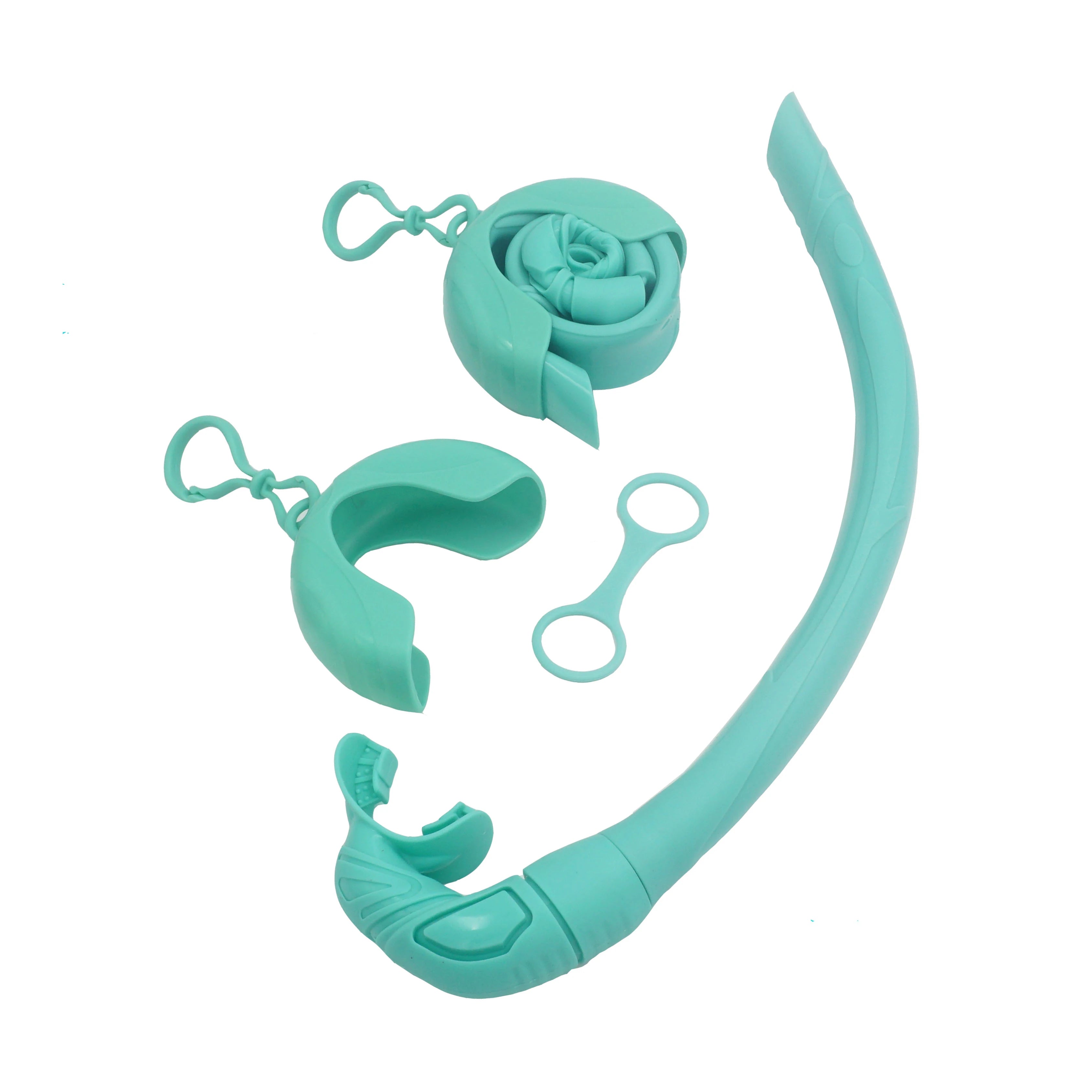 Dropshipping Long Scuba Diving Tube Foldable Wet Freediving Silicone Snorkel for Underwater Sea Swimming Snorkeling Breathing