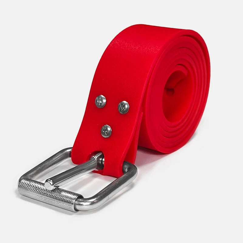 1.5m Quick Release Silicone Dive Weight Belt with 316 Stainless Steel Buckle for Scuba Diving Spearfishing and Freediving