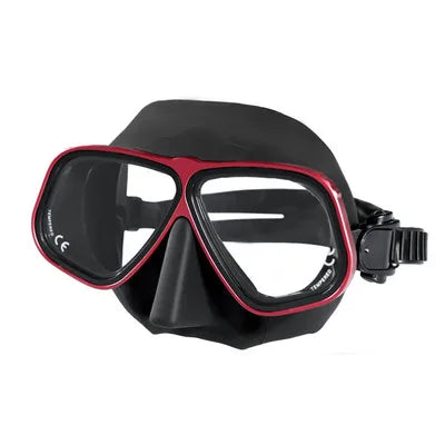 Custom logo Aluminium Alloy Low Volume Free Diving Mask for Spearfishing Freedive