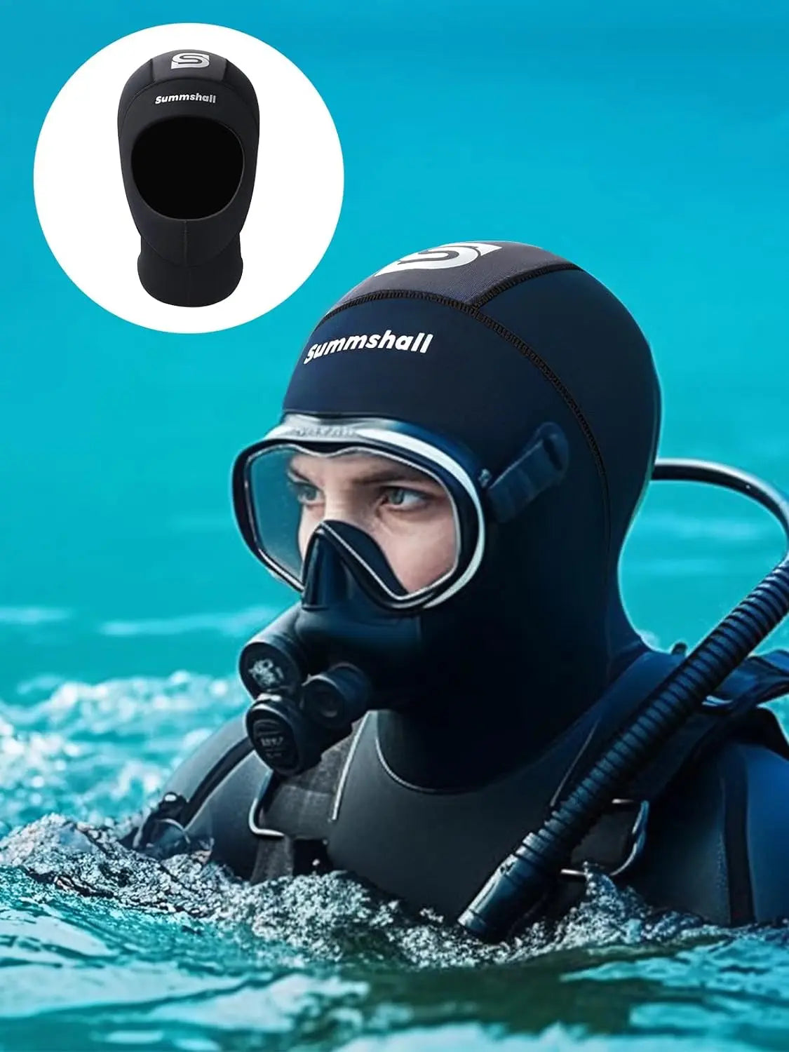 3mm 5mm Diving Hood Custom Printed Neoprene Surfing Diving Wetsuit Head Neoprene Wetsuit Hood Cap Diving Hat
