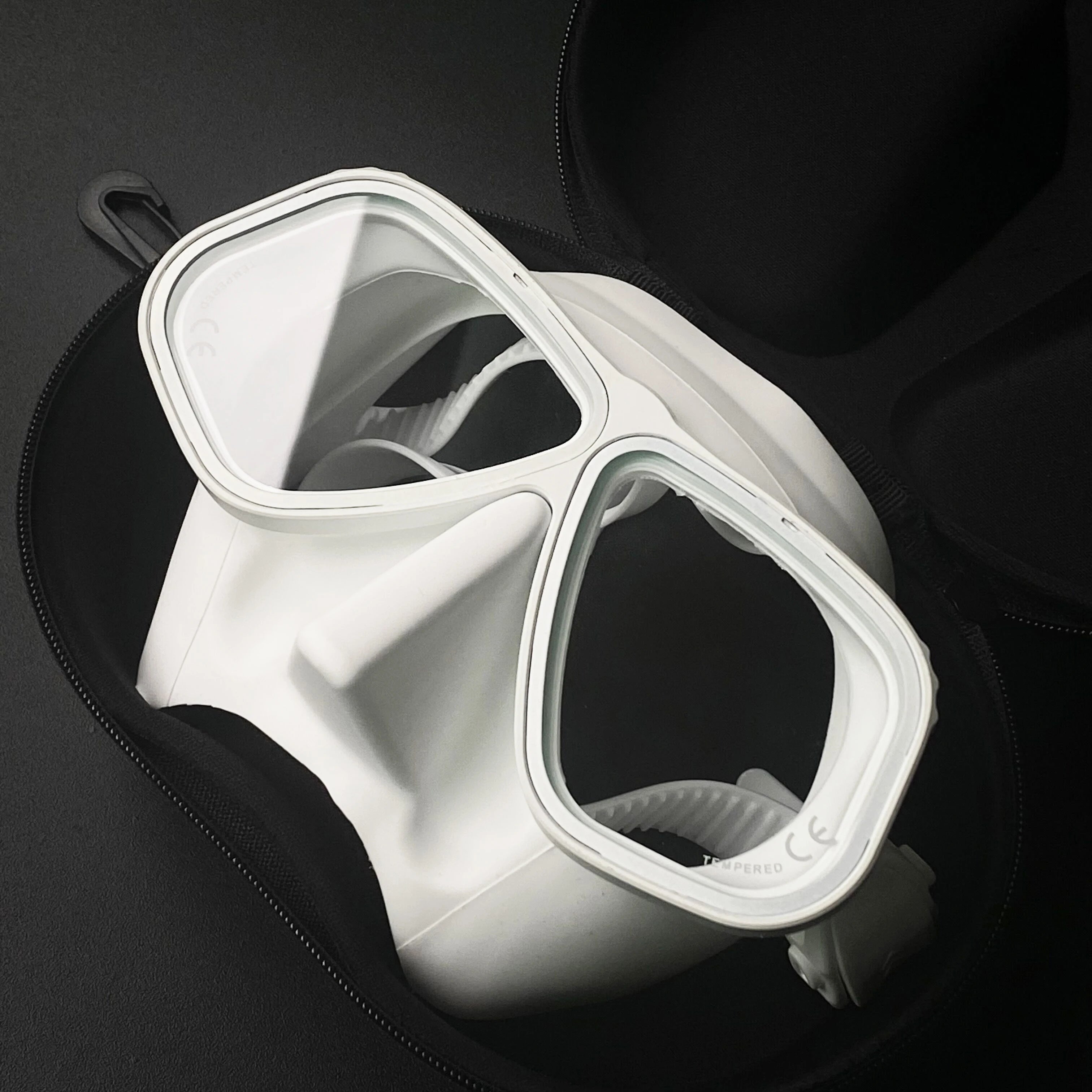 Custom logo Aluminium Alloy Low Volume Free Diving Mask for Spearfishing Freedive