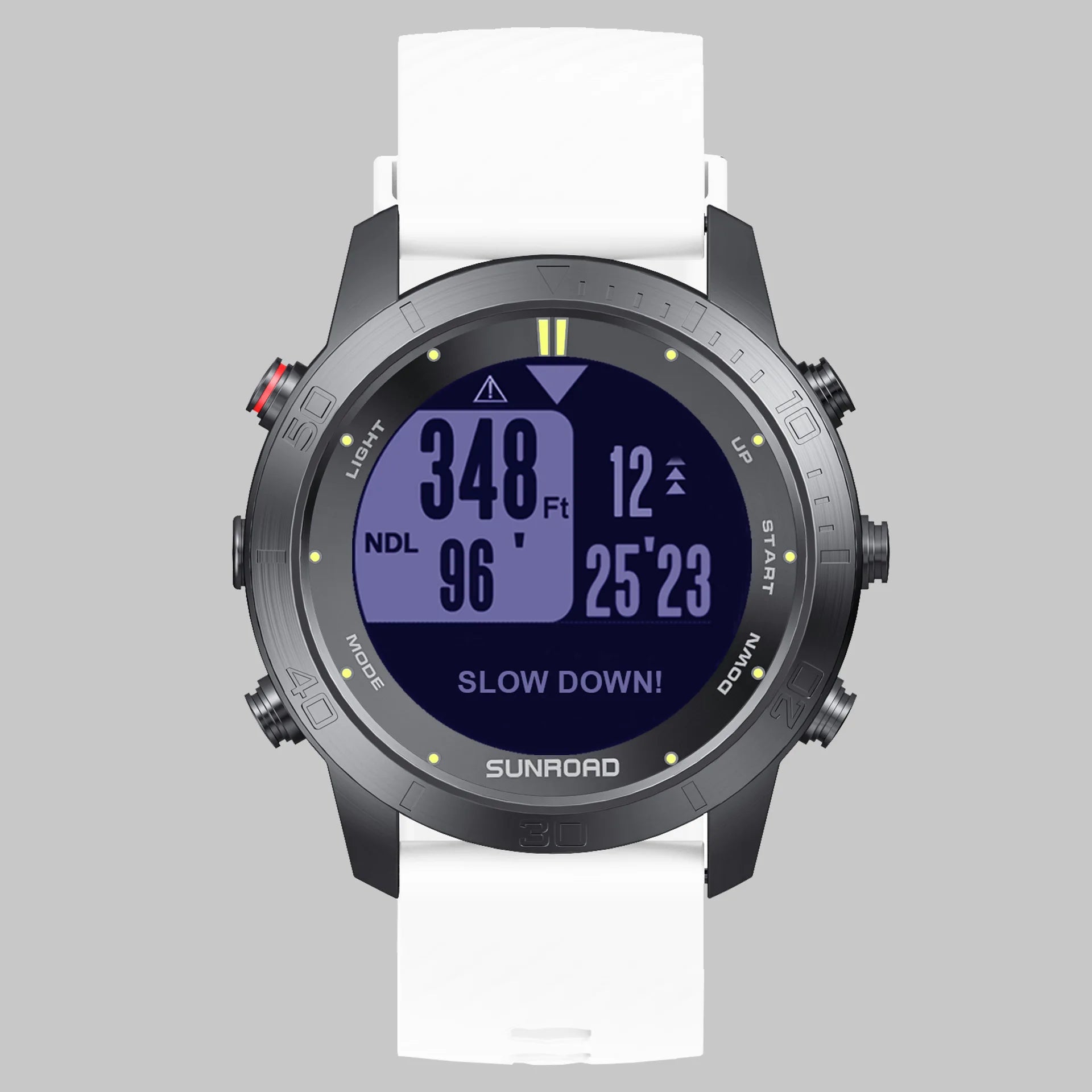 SUNROAD Diving Computer Sports Watch for Men's Waterproof Freediving  Outdoor 100m Diving Depth Scuba NDL CNS Safety Alarm