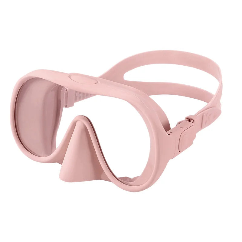 Face Diving Mask Anti-Fog Waterproof HD Monolithic Design Scuba Freediving Snorkeling Tempered Glass Eco-Friendly Deep Diving