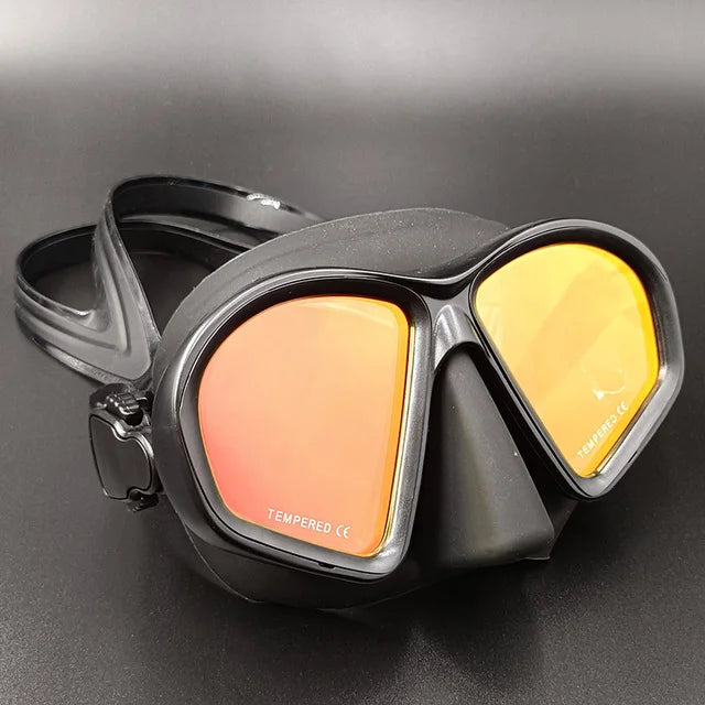 Mirror Color Lens Diving Mask Professional Diving Masks Snorkeling Set Anti-Fog Goggles Glasses Swimming Fishing Pool Equipment
