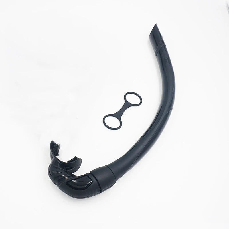 Flexible Foldable Silicone Breathing Long Tube Freediving Snorkel Set for Underwater Sports