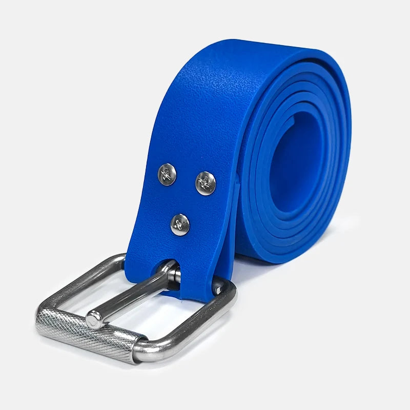 1.5m Quick Release Silicone Dive Weight Belt with 316 Stainless Steel Buckle for Scuba Diving Spearfishing and Freediving