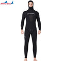 New Hoodie Wetsuits 1.5mm SCR Neoprene Split Diving Two Piece Surfing Snorkeling Freediving Spearfishing Suit Men Wetsuit