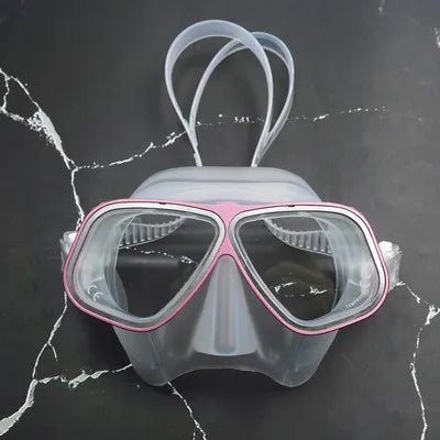 Custom logo Aluminium Alloy Low Volume Free Diving Mask for Spearfishing Freedive