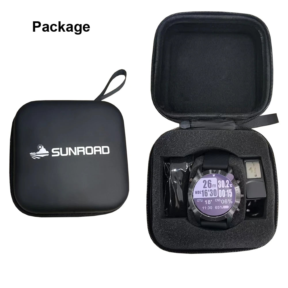 SUNROAD Diving Computer Sports Watch for Men's Waterproof Freediving  Outdoor 100m Diving Depth Scuba NDL CNS Safety Alarm