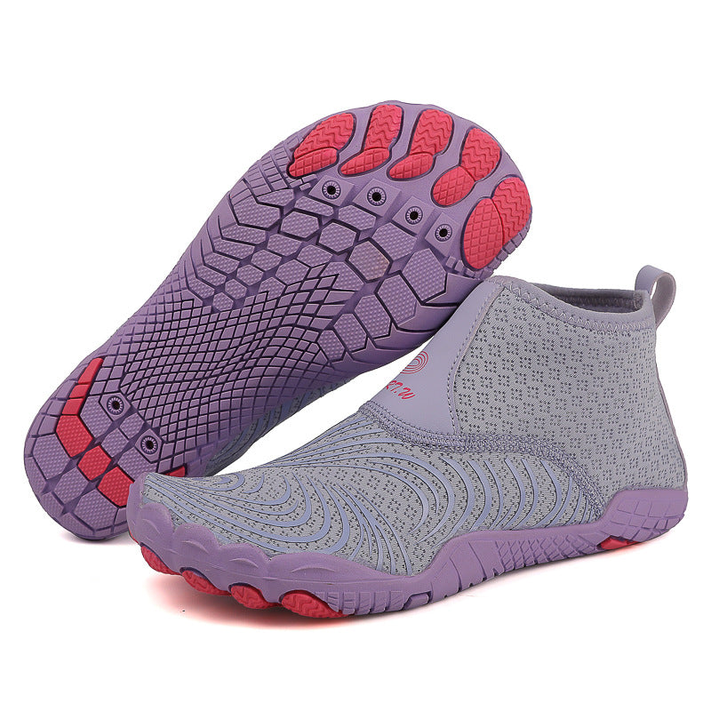 Outdoor High-top Tracing Shoes Diving Shoes Men's and Women's Amphibious Fishing Shoes Wading Snorkeling Shoes Anti-cut Anti-slip