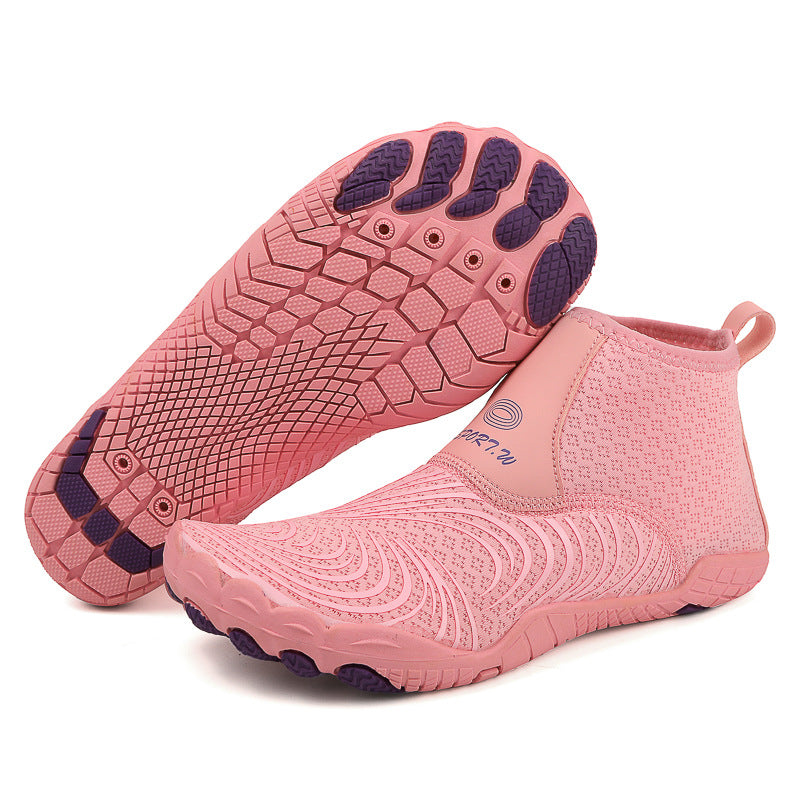 Outdoor High-top Tracing Shoes Diving Shoes Men's and Women's Amphibious Fishing Shoes Wading Snorkeling Shoes Anti-cut Anti-slip