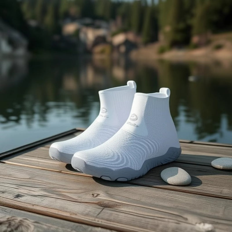 Outdoor High-top Tracing Shoes Diving Shoes Men's and Women's Amphibious Fishing Shoes Wading Snorkeling Shoes Anti-cut Anti-slip