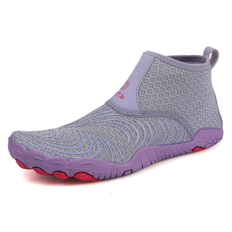 Outdoor High-top Tracing Shoes Diving Shoes Men's and Women's Amphibious Fishing Shoes Wading Snorkeling Shoes Anti-cut Anti-slip