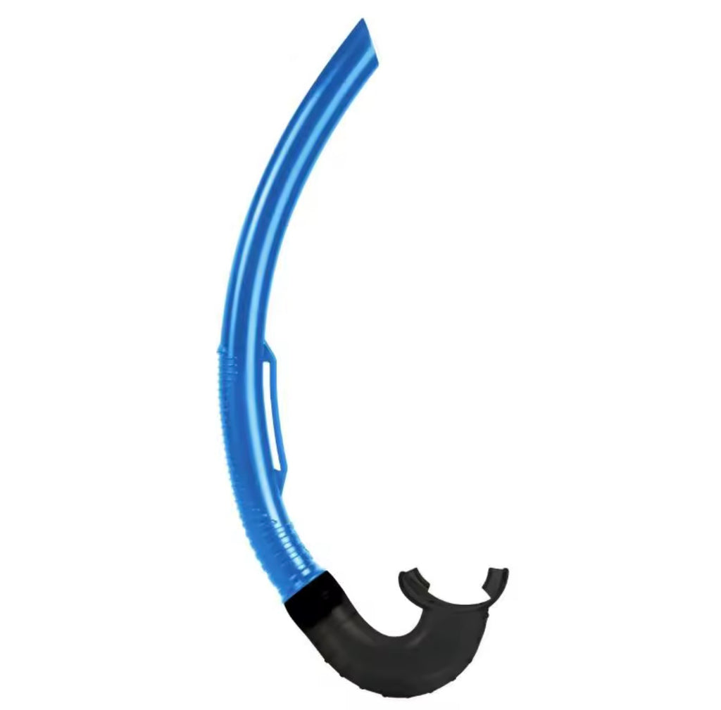 Professional Streamlined Freediving Snorkel | Classic Open-Top Flexible J-Tube