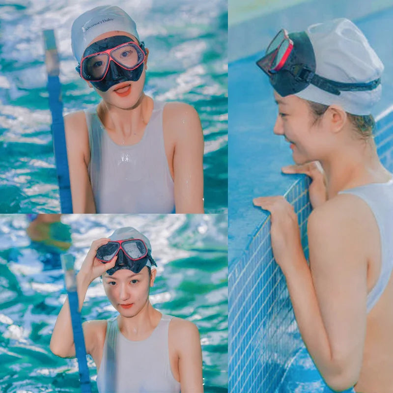 Apollo Similar Alloy Frame Free Diving Masks Swimming Glasses Low Volume 65cc  Scuba diving Mask Snorkeling Wet Tube Equipment