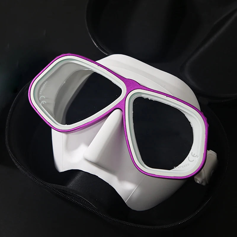Apollo Similar Alloy Frame Free Diving Masks Swimming Glasses Low Volume 65cc  Scuba diving Mask Snorkeling Wet Tube Equipment