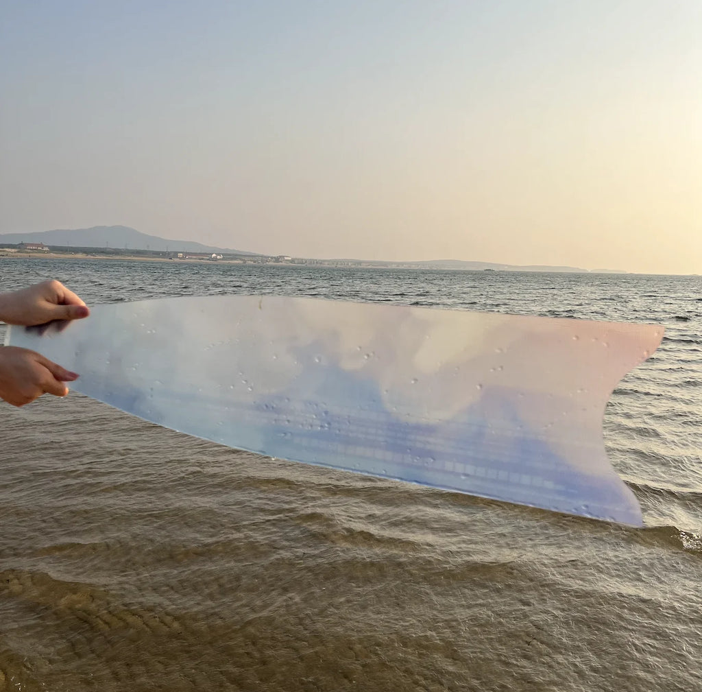 Factory Long Transparent Fiberglass Freediving Fins Glass Fibre Scuba and Snorkeling Swimming  Free Diving Flipper Fins