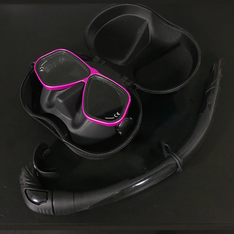 Apollo Similar Alloy Frame Free Diving Masks Swimming Glasses Low Volume 65cc  Scuba diving Mask Snorkeling Wet Tube Equipment