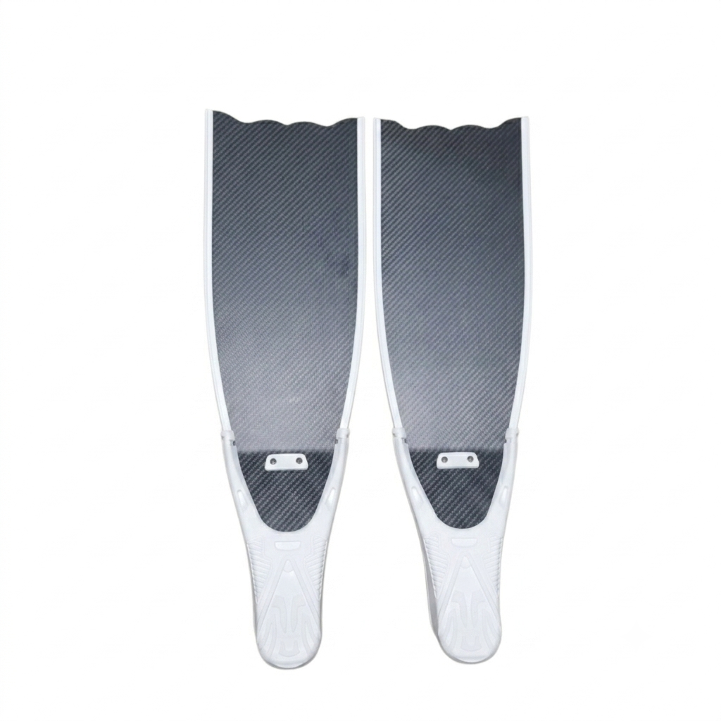 Apex Short T700 Pure Carbon Freediving Fins – Ultra-Portable Travel & Training Series