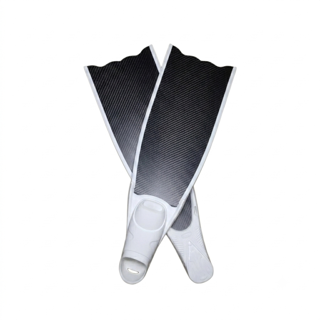 Apex Short T700 Pure Carbon Freediving Fins – Ultra-Portable Travel & Training Series