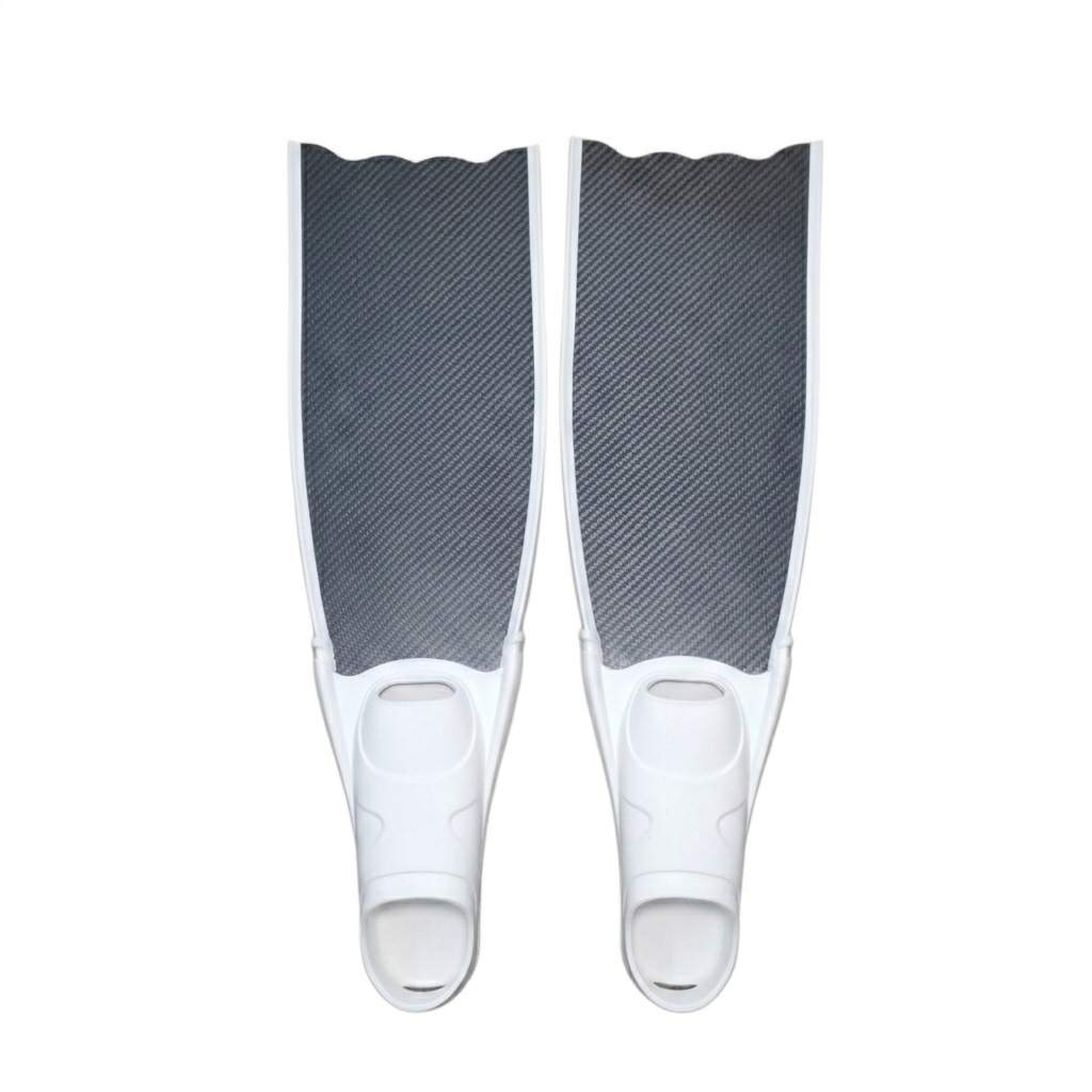 Apex Short T700 Pure Carbon Freediving Fins – Ultra-Portable Travel & Training Series